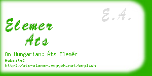 elemer ats business card